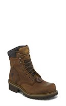 Chippewa Boots Tough Bark ST Oblique 8 Inch Logger IQ in Brown